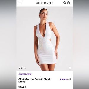 Windsor Gloria Formal Sequin Short Dress